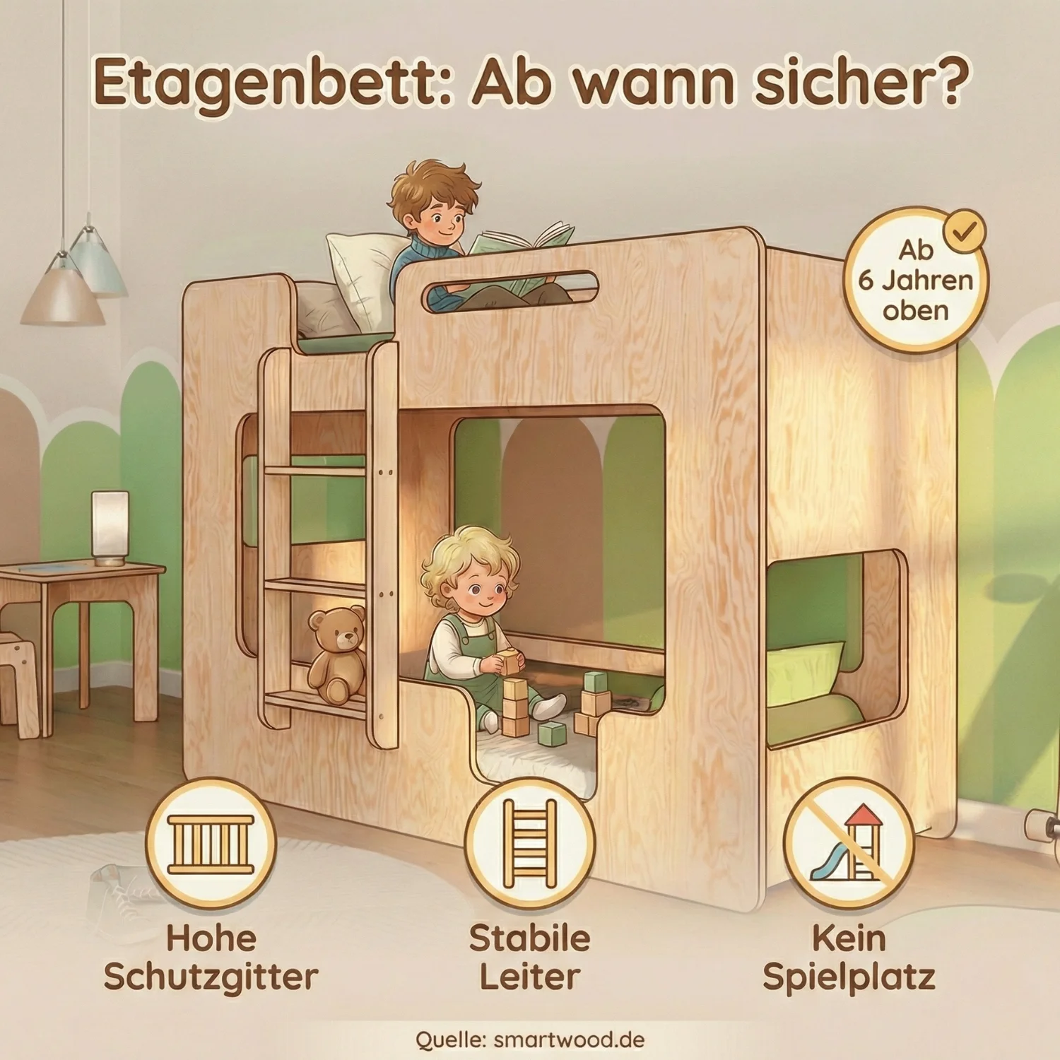 Etagenbett: Ab welchem Alter ist es wirklich sicher? Die wichtigsten Infos für Eltern