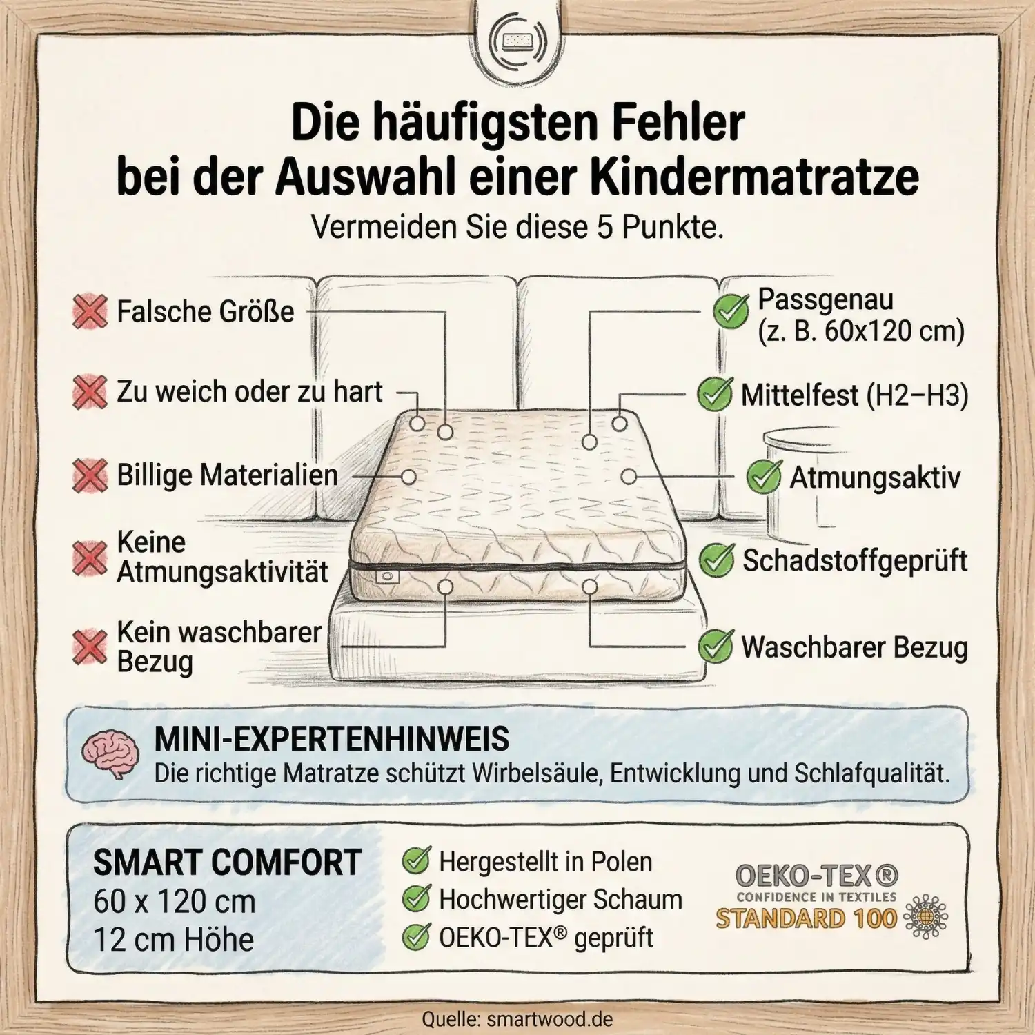 Die häufigsten Fehler bei der Auswahl einer Kindermatratze: Ein umfassender Ratgeber für Eltern