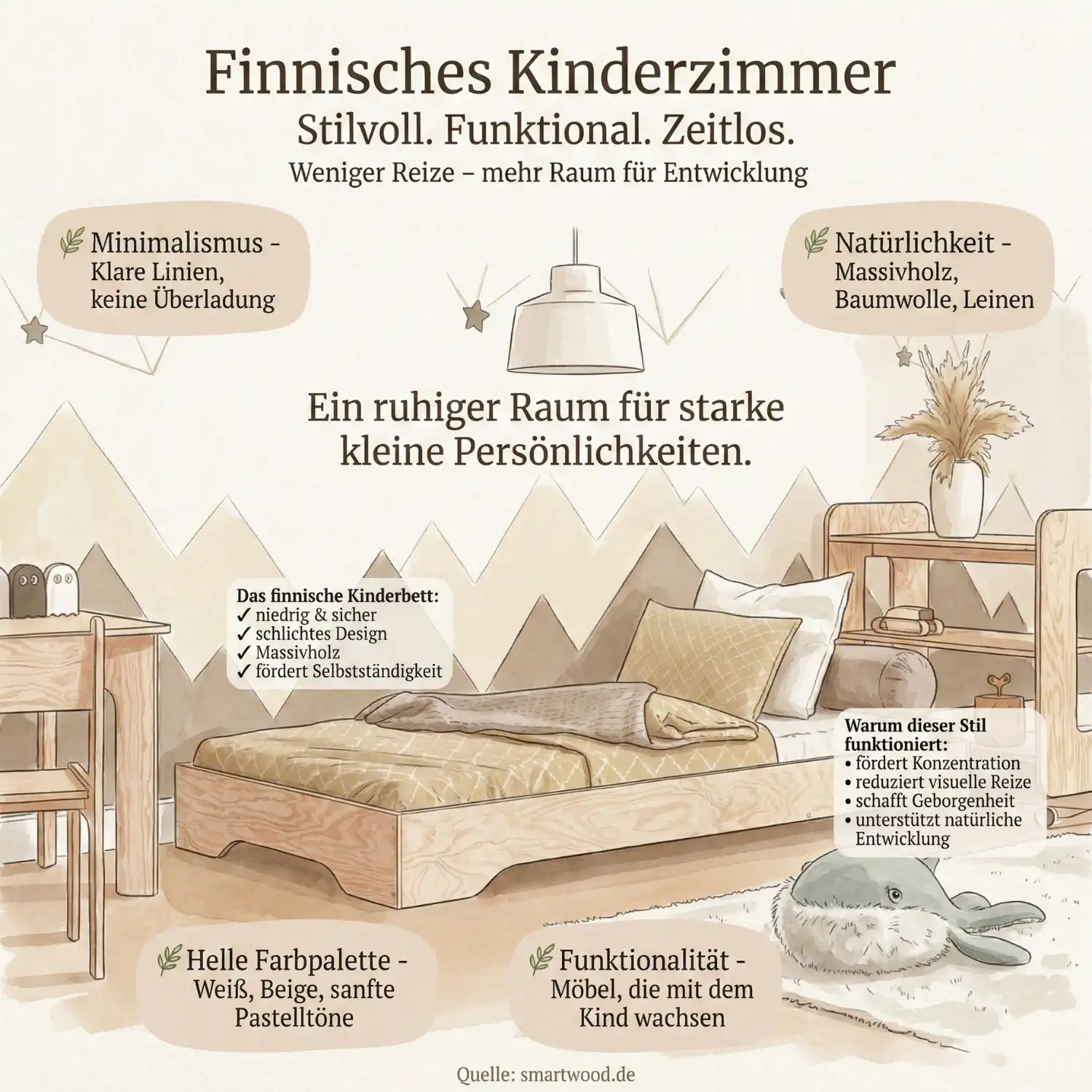 Finnisches Kinderzimmer: So richten Sie es stilvoll und funktional ein