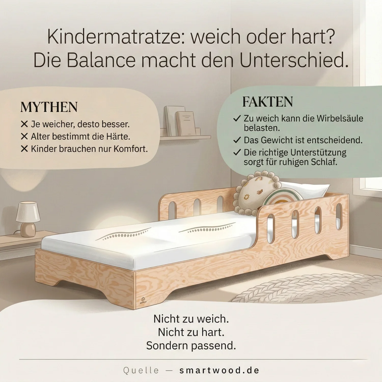 Hart oder weich? So wählt man die perfekte Matratze für ein Kind aus - Alles, was Sie wissen müssen