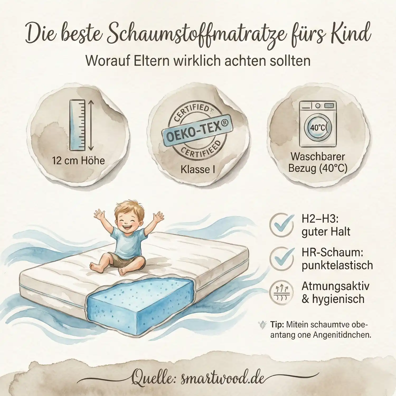 Ihr Baby verdient den besten Schlaf: Der ultimative Leitfaden zur Auswahl seiner Matratze