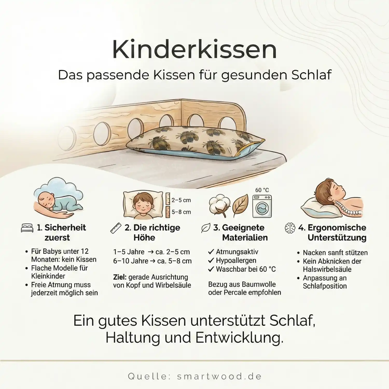 Kinderkissen: Das perfekte Kissen für Ihr Kind - Smartwood