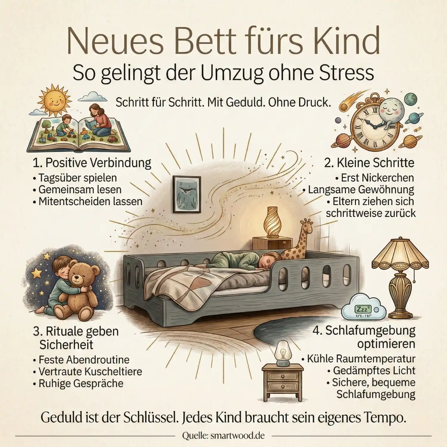 Neues Bett fürs Kind: So gelingt der Umzug ohne Stress