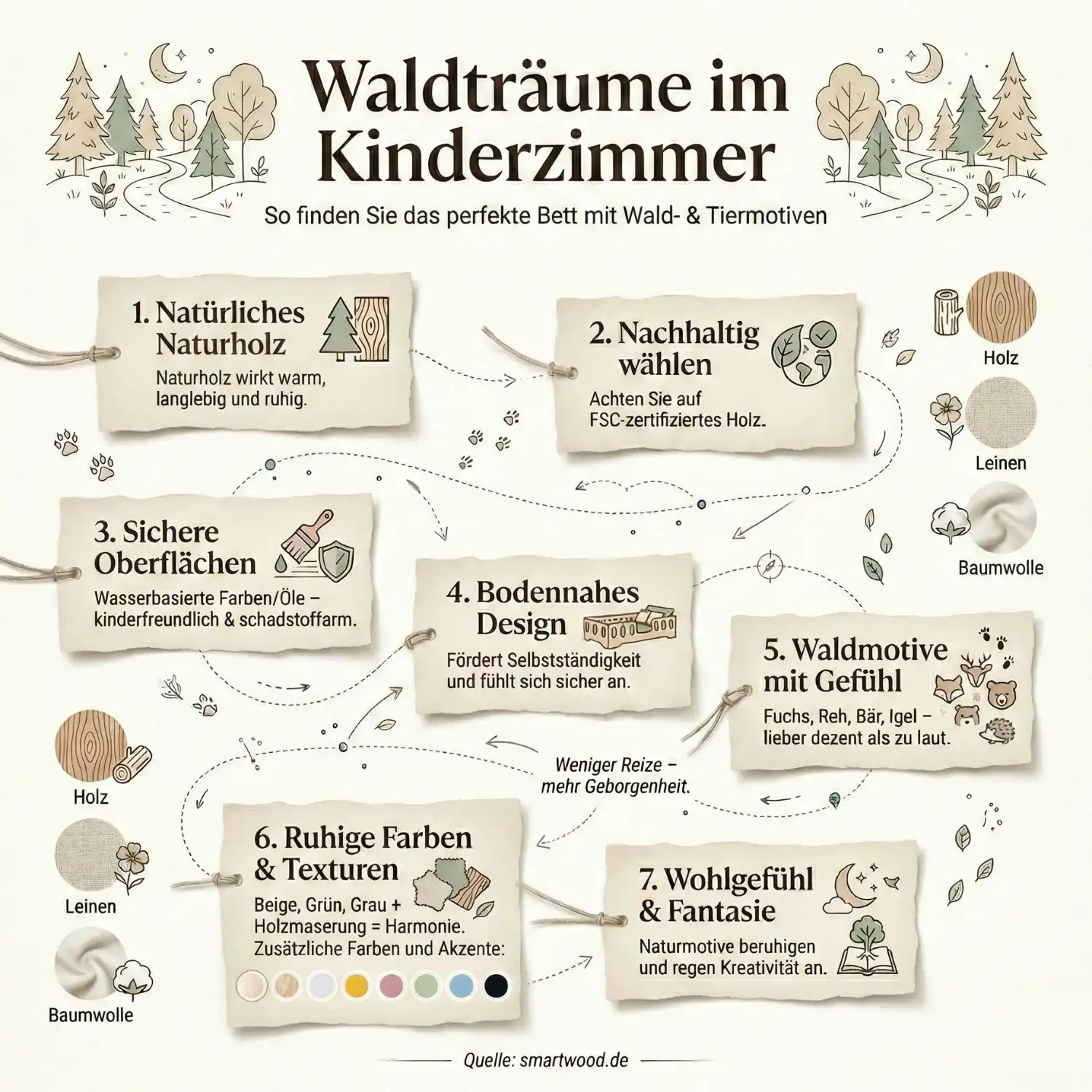 Waldträume im Kinderzimmer: So finden Sie das perfekte Bett mit Wald- und Tiermotiven