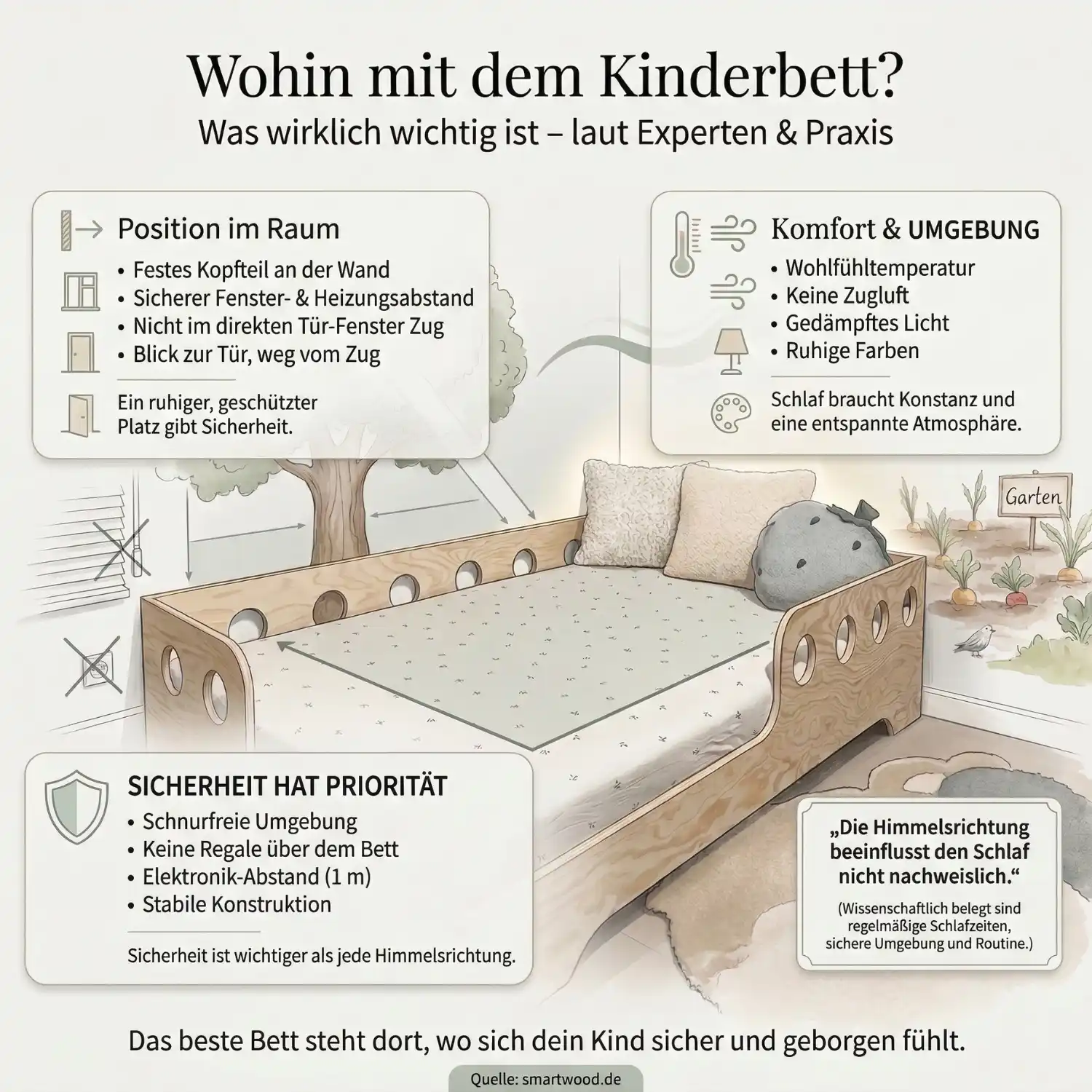 Wohin mit dem Kinderbett: Leitfaden für Eltern