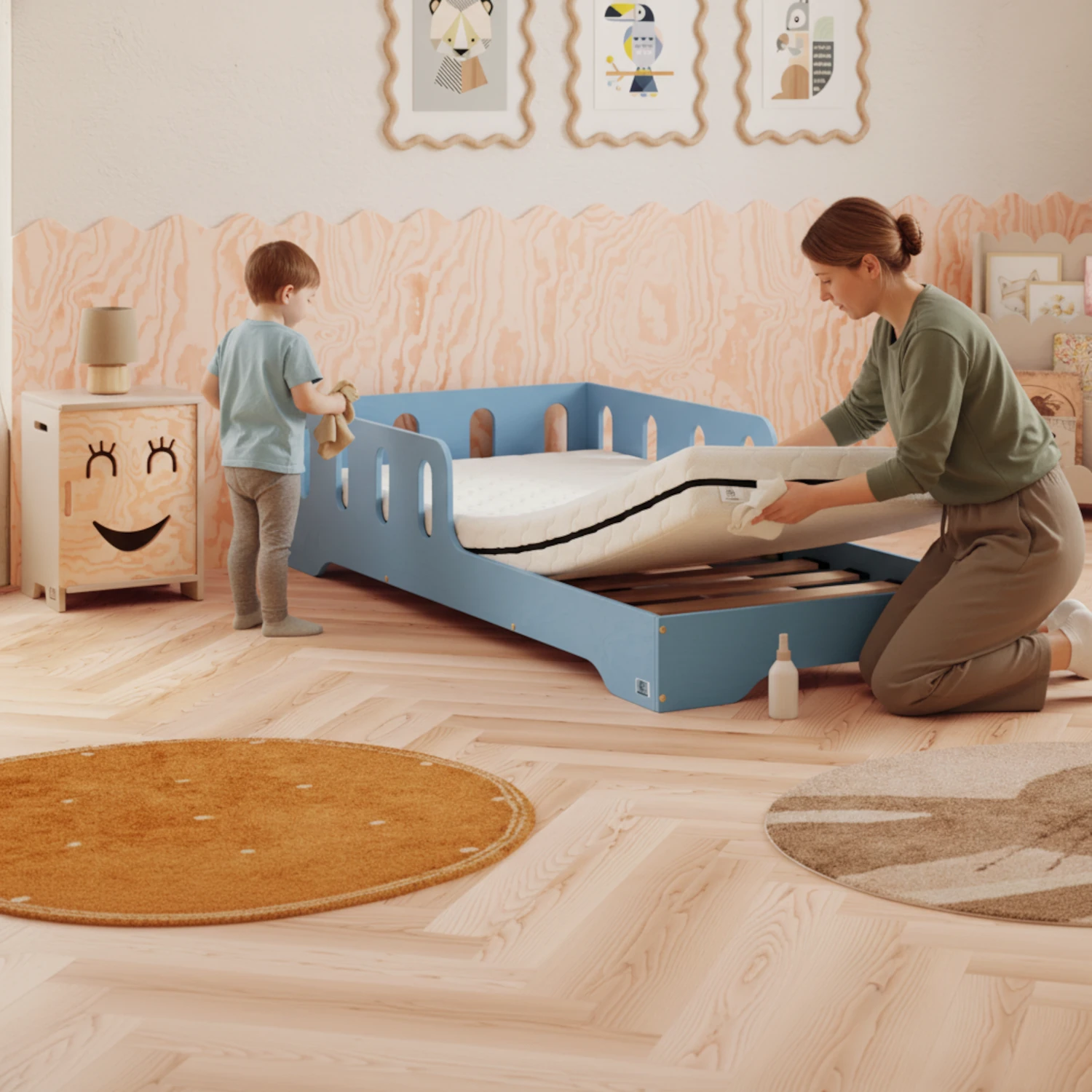 Schaumstoffmatratze für Kinder 12 cm mittlerer Härtegrad (H2)